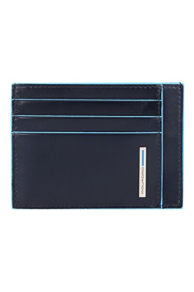 PIQUADRO B2, Leather card holder, Blue, For men