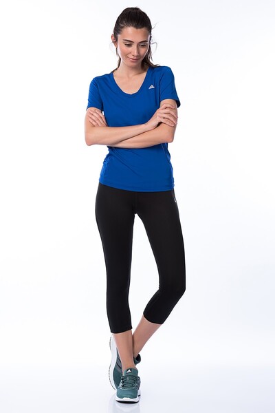 adidas Colanți sport sintetici pentru femei, Clima Ess 34, negri, mărimea S