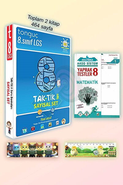 Tonguç Yayınları 8. Sınıf LGS Fen Matematik Taktikli Sayısal Soru Bankası Set...