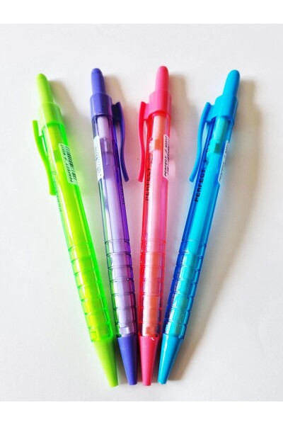 PERFECT قلم ميكانيكي تري كليك 07 3317 - قطعة واحدة مع خيارات ألوان متعددة