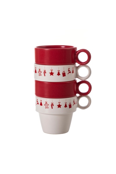 Mudo Home NEW YEAR 4'LÜ FİNCAN SETİ