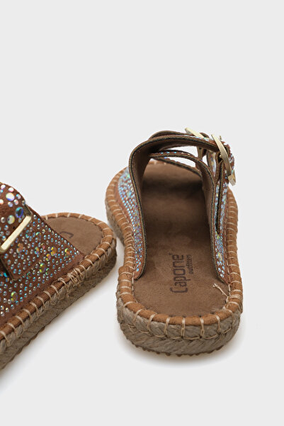 Capone Outfitters Γυναικείες παντόφλες εσπαντρίγιας με διπλή ρίγα