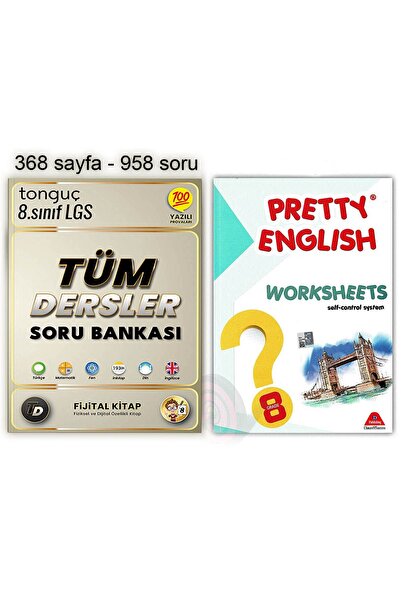 Tonguç Yayınları 8. Sınıf Tüm Dersler Soru Bankası İngilizce Yaprak Test