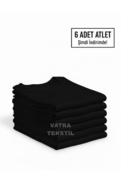 Tutku Erkek 6'lı Paket Pamuklu Penye Atlet