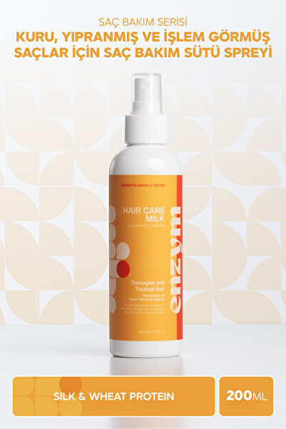 ENZYM COSMETICS Kuru, Yıpranmış Ve Işlem Görmüş Saçlara Özel Saç Bakım Sütü S...