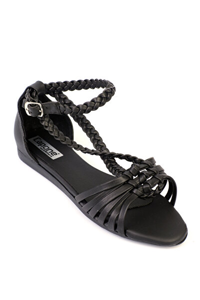 Capone Outfitters Charleen Braided Flat Heel Ankle Strap Women's Sandals