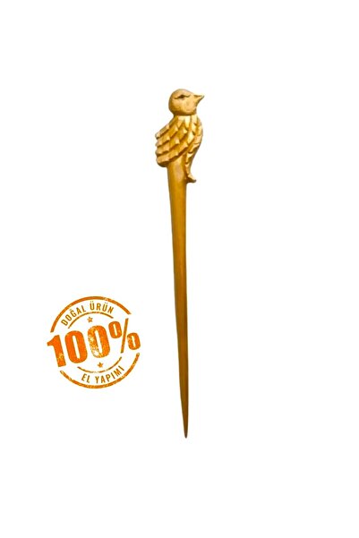 aslanoyma Wren Model Gold Leaf Handmade Bun Buckle