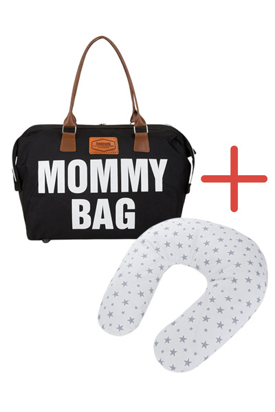 Disanuva Mommy Bag Mother Baby Bag + Ergonomically Supported Breastfeeding Pillow Set