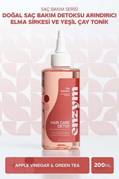 ENZYM COSMETICS Doğal Saç Bakım Detoksu Arındırıcı Elma Sirkesi Ve Yeşil Çay ...