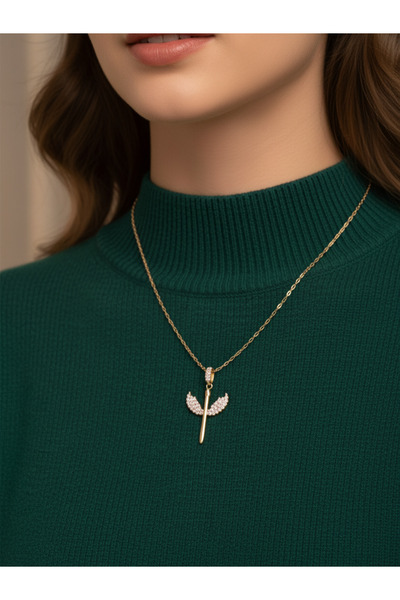 DlaraJewelry قلادة نسائية من إيليف هارفي كانيت – مجوهرات هدايا من الفولاذ الم...