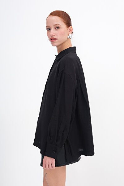 Addax Πουκάμισο Oversize με σκισίματα στα πλαϊνά G8128-H8ASN75