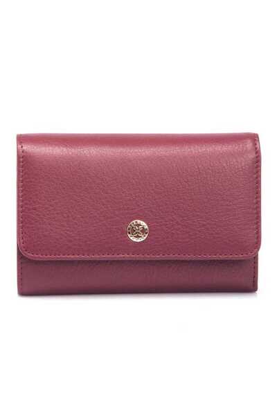 Tergan Claret Red Genuine Leather Women's Wallet - S1Cb00005730-K16
