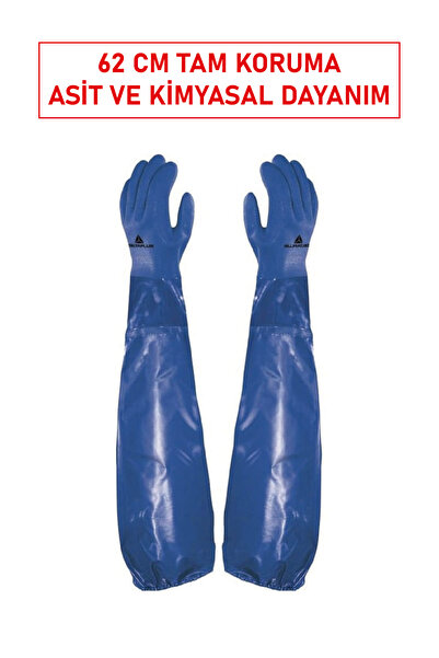 Delta Plus Deltaplus Petro766 High Grip Chemical and Acid Resistant Pvs Work Gloves 62 cm Long Protection