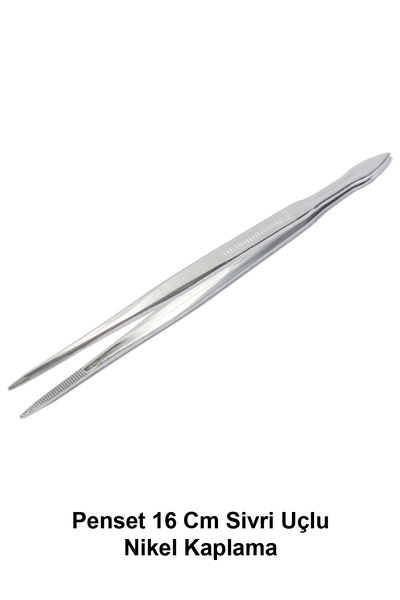 Genel Markalar Penset 16 Cm Sivri Uçlu - Nikel Kaplama