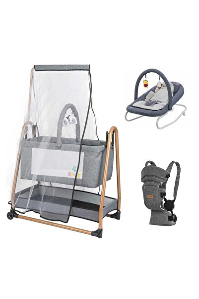 4KİDS Sepet Beşik Sallanır Bebek Beşiği Hamak Salıncak Pashababy Anakucağı Ev...