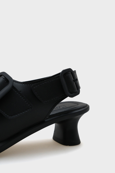 Capone Outfitters Dixie Mid Heeled Double Buckle Women's Sandals