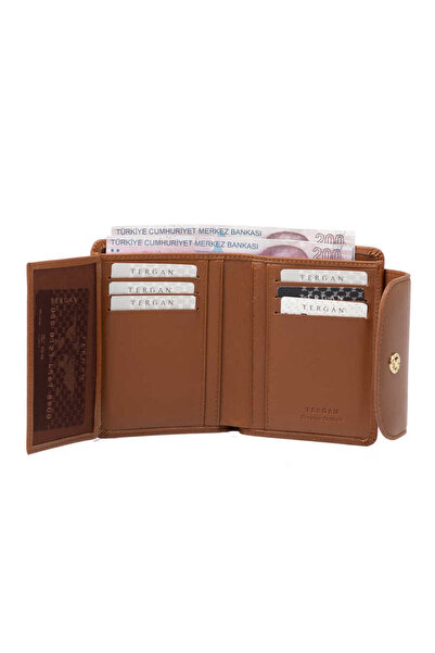 Tergan Tan Genuine Leather Women's Wallet - S1Cb00005714-H51