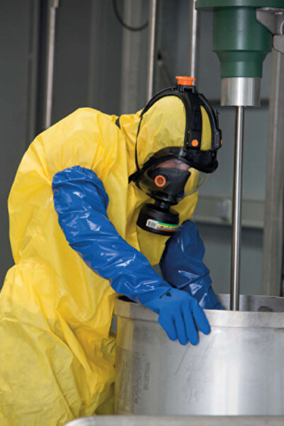 Delta Plus Deltaplus Petro766 High Grip Chemical and Acid Resistant Pvs Work Gloves 62 cm Long Protection