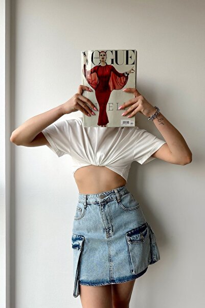 Foremia Cepli Kot Etek-Mavi