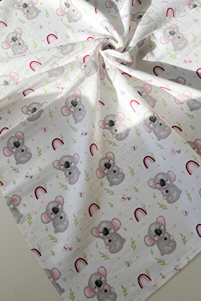 COOLMINIES بطانية موسلين للأطفال حديثي الولادة - 100% قطن، 80*90 سم، بطانية م...