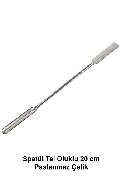 ATEL-SAN Spatül Tel Oluklu 20 cm Paslanmaz Çelik