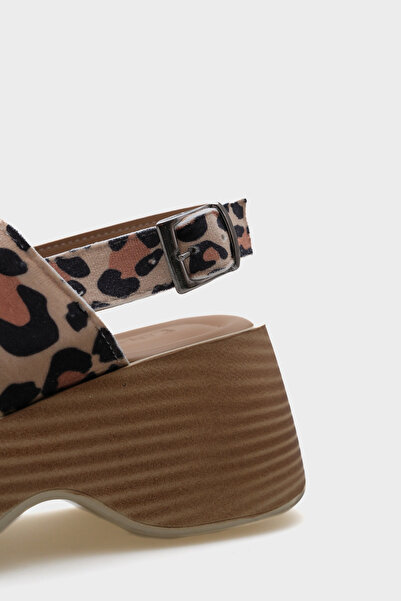 Capone Outfitters Dora Wedge Heeled Double Strap Women's Sandals