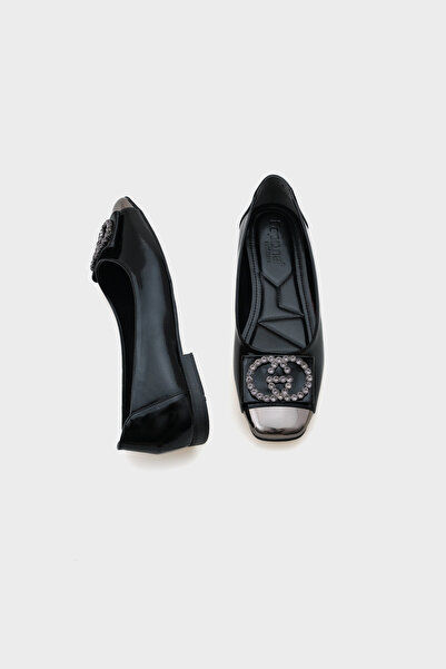 Capone Outfitters Γυναικείες μπαλαρίνες Adel Blunt Toe Stone Buckle