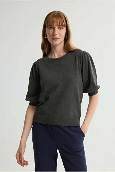 Love My Body Karpuz Kol Triko Kazak