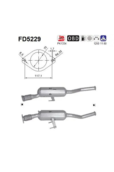 As Filtru Funingine/Particule Sist.De Esapament Nissan NV400 Caroserie/NV400 ...