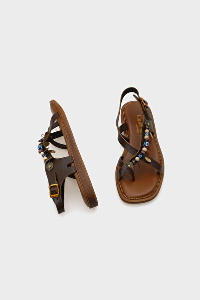Capone Outfitters Elmira Leather Women's Sandals with Accessories