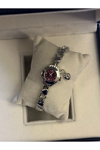 QUARTZ Burgundy Pinterest Moment with Heart Charm