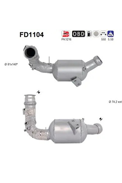 As Filtru Funingine/Particule Sist.De Esapament Mercedes-Benz C-Class/Cls/E-C...