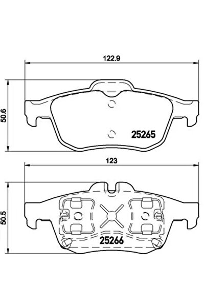 Brembo Set Placute Frana Frana Disc Renault Latitude/Talisman