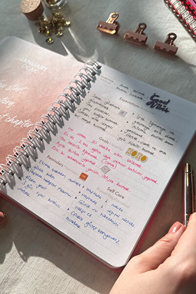 Le Color 2026 Haftalık Ajanda Spiralli A5 12 Aylık Bold