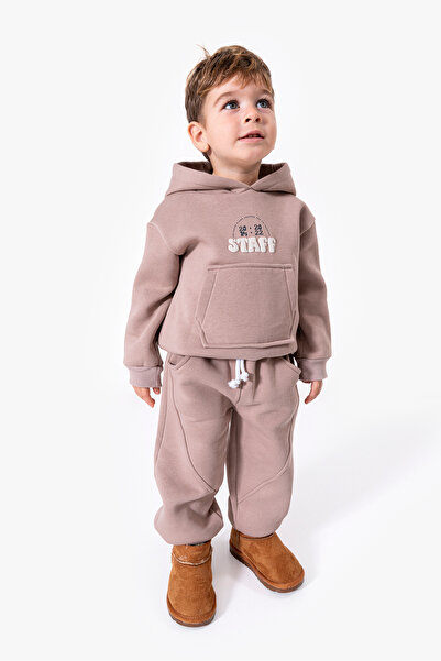 Jikko Baby Back Printed Unisex Children's Sweat Tracksuit Set 8175