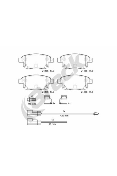 BRECK Set Placute Frana Frana Disc Ford Transit Tourneo Bus/Transit Bus/Trans...