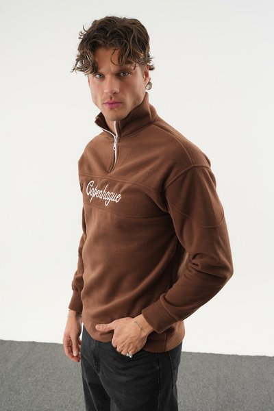 No Way Ανδρικό φούτερ Fleece με μισό φερμουάρ