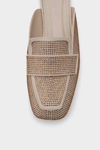 Capone Outfitters Papuci de damă din satin Stone