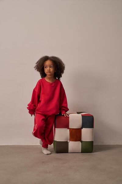 Oh La La Koala For Little Ones Set de trening unisex cu buzunar ascuns roșu