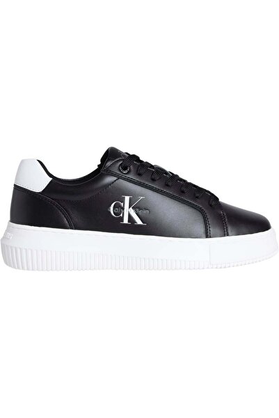 Calvin Klein CHUNKY CUPSOLE MONO LTH WN Kadın Siyah Sneaker YW0YW01872-0GM