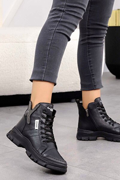 Mamito Ayakkabı FLS 01-103 Taşlı Fermuarlı Bot