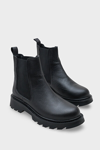 Capone Outfitters Lastikli Hakiki Deri Kadın Bot