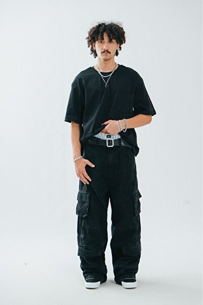 No Future No Future Extreme Oversize T-Shirt with Pockets Nf0459Sy