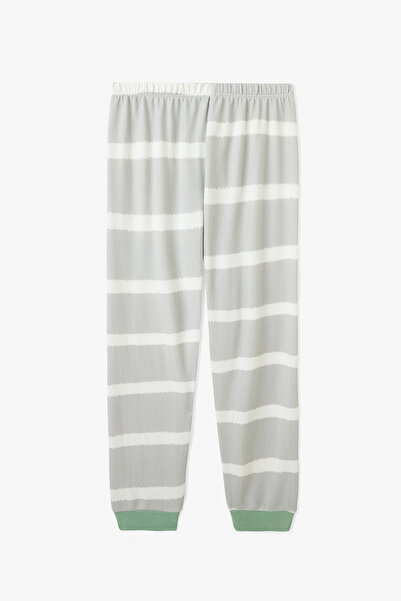 Penti Light Gray Boys' Chess Play Dinosaur Patterned Pajama Set