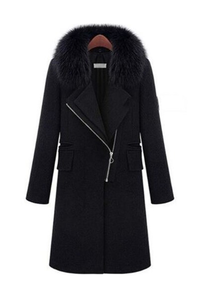 Barbora Kürk Yaka Kadın Kaban