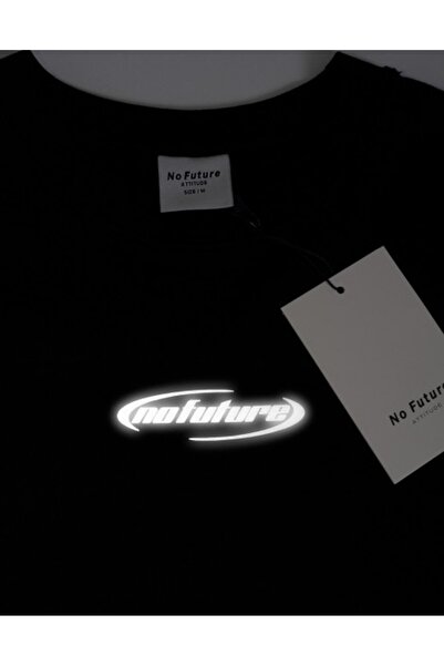 No Future Reflektör Logo Oversize Sweatshirt Nf0588sy