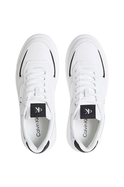Calvin Klein Deri Logolu Sneaker Ayakkabı YM0YM0142601W Erkek AYAKKABI YM0YM01426 01W