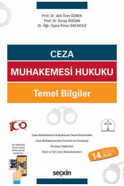 Seçkin Yayıncılık Ceza Muhakemesi Hukuku Temel Bilgiler Prof. Dr. Veli Özer Ö...