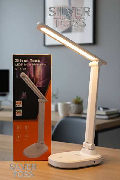 Genel Markalar ST-7799 Göz Koruyucu, Katlanabilir LED Masa Lambası | 2400 mAh...