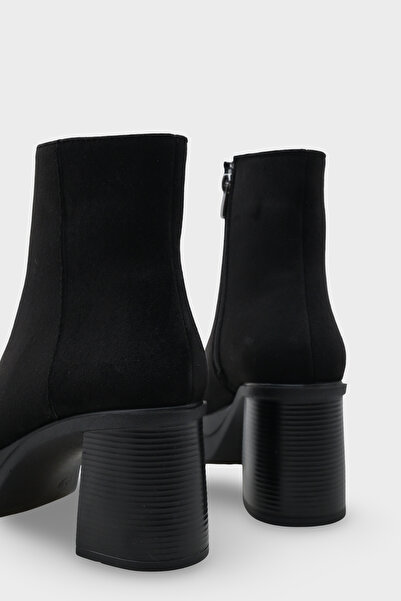 Capone Outfitters Dámské boty Sherry 1504 s kulatou špičkou na bočním zipu na středním podpatku